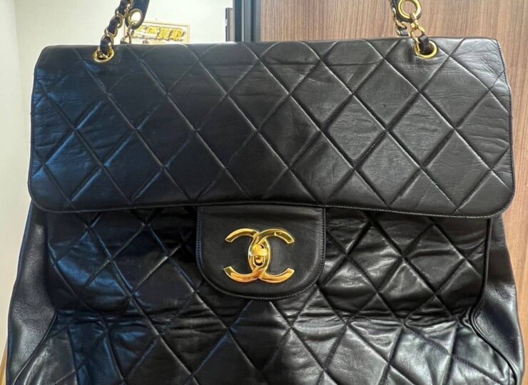 CHANEL　シャネル　デカマトラッセ　チェーンショルダーバッグ